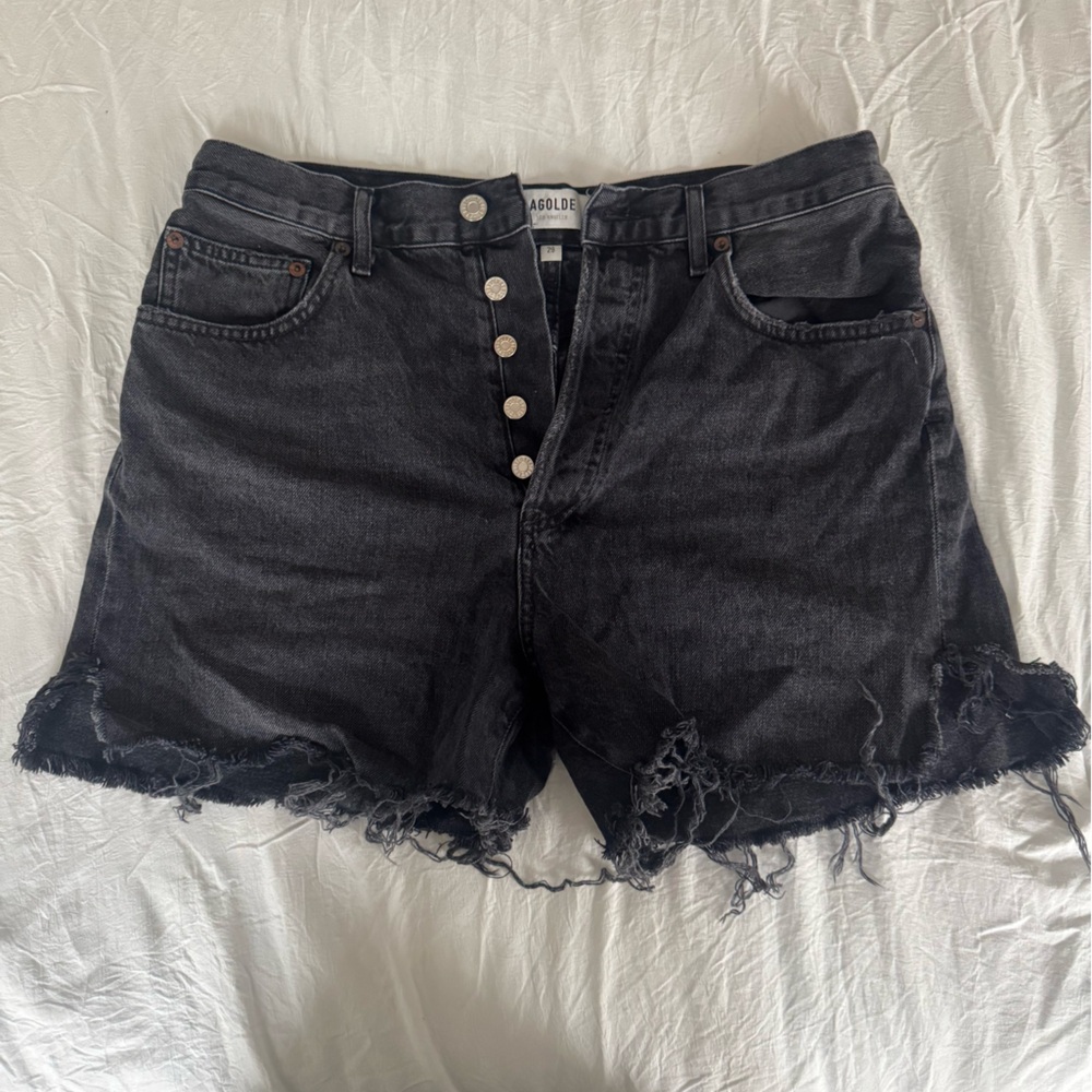 Agolde Black Sleeveless Crop Top